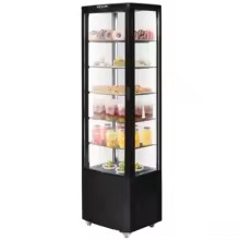 SucceBuy 3.5/4.2/5/9.8 cft Refrigerated Display Case Large Commercial Pastry Display Refrigerator with LED Lighting for Bakery