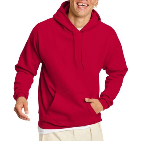 Hanes Men's EcoSmart Hoodie, Midweight Fleece, Pullover Hooded Sweatshirt