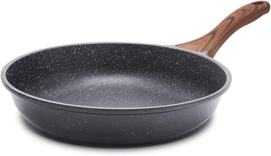 SENSARTE Nonstick Frying Pan Skillet, Swiss Granite Coating Omelette Pan, Healthy Stone Cookware Chef's Pan, PFOA Free (8/9.5/10/11/12.5 Inch) (9.5 Inch) SENSARTE Nonstick Frying Pan Skillet, Swiss Granite Coating Omelette Pan, Healthy Stone Cookware Chef's Pan, PFOA Free (8/9.5/10/11/12.5 Inch) (9.5 Inch)