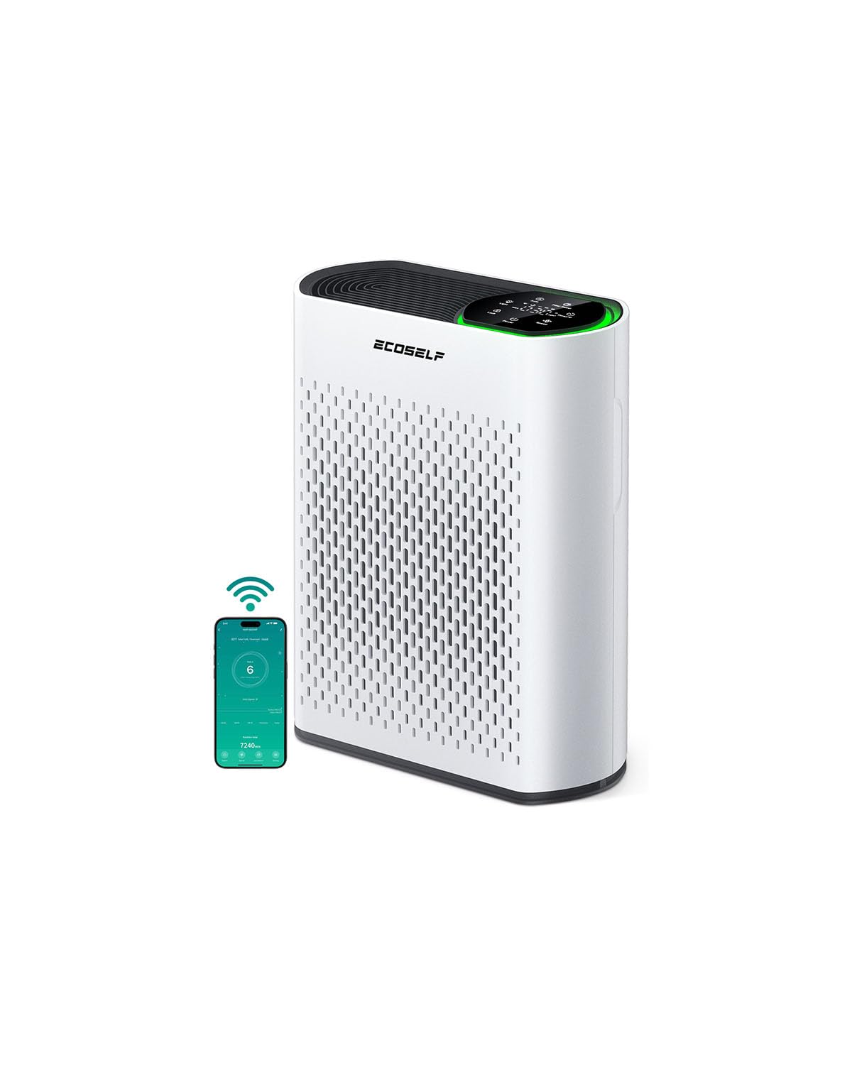 Smart Air Purifiers for Large Room, Cleans 2,400 ft² in 30 Mins, 3-Stage True HEPA, 360° Airflow, Smart WiFi App Control, Real-Time Air Quality (PM2.5) Display, Ultra-Quiet 20dB... Smart Air Purifiers for Large Room, Cleans 2,400 ft² in 30 Mins, 3-Stage True HEPA, 360° Airflow, Smart WiFi App Control, Real-Time Air Quality (PM2.5) Display, Ultra-Quiet 20dB...