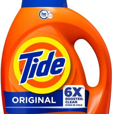 Tide Laundry Detergent Liquid, Original Scent, 64 Loads, 80 FL OZ, Works on 100% of Common Stains, Laundry Soap, Liquid Laundry Detergent